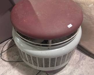 MCM floor fan with Seat. Downstairs.