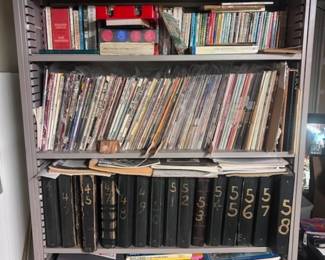 Downstairs, hard left, on left.  Shelving sold seperately, can be picked up end of sale via Dave.