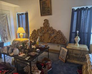 King headboard and miscellaneous items