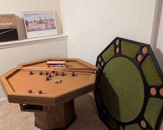 bumper pool table / poker table