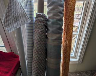 large rolls of fabric
