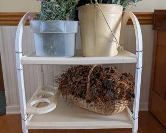 garden cart & artificial floral