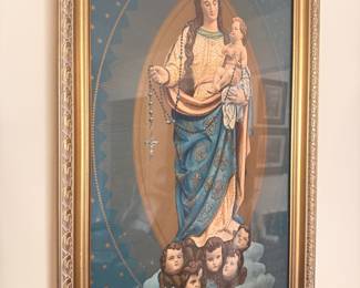 Our Lady of the Rosary Framed Print