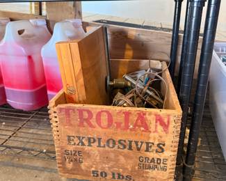 Trojan Explosives Wooden Crate