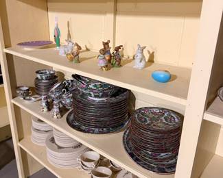 Rose Medallion Porcelain Tea Set