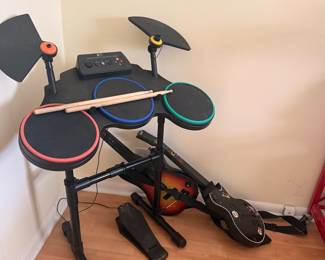 Guitar Hero World Tour Drum Set and Guitar Bundle