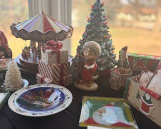 Assorted Vintage Christmas Collectibles Lot