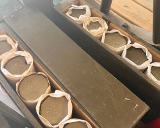 Set of 12 Vintage Ink Bottles