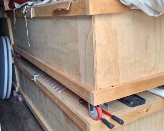 4 Custom Made Storage Crates 9'x3'