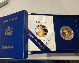 One Ounce Golden Eagle Proof Coin 1986