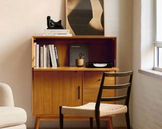 GORGEOUS brand new Mid-Century Secretary Desk (38")