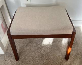 Breighton Home Designs4Comfort Natalie Accent Ottoman Stool Sandy Beige 