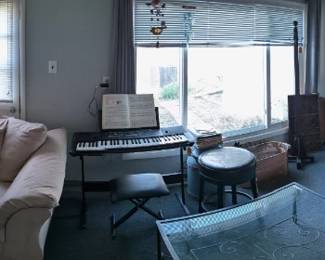 Antique Lamps, Furniture, E-Piano, Antique decor, flatscreen TVs, computer