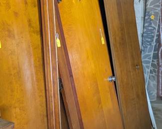 Tons of doors, door frames, and other building materials