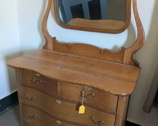 Antique dresser with mirror, beautifully refinished