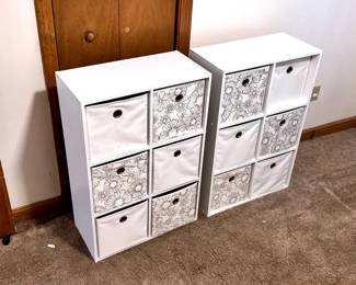 (2) Six Box Cubbies