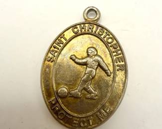 Sterling Silver St. Christopher Medallion