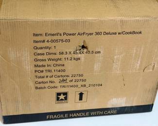 NIB Emeril's Power AirFryer 360 Deluxe with a cookbook included