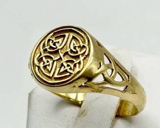 10K Gold Celtic Knot Ring — Fine Jewelry