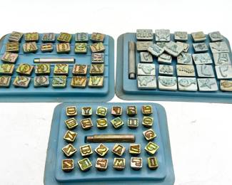 Vintage Metal Stamps Lot