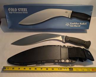 Cold Steel Gurkha Kukri VG-1 SAN MAI III w/box