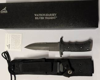 Gerber Silver Trident Watson Harsey w/ COA