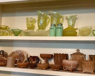 Slag Glass & Vaseline Glass