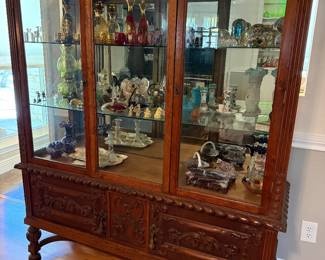 Carved Display Cabinet