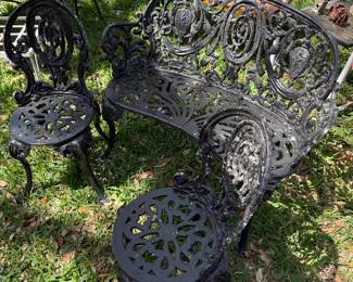 Heavy Iron Small Loveseat & 2 chairs