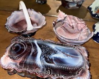 Vintage Slagglass Pieces