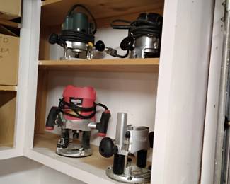 Multiple woodworking tools