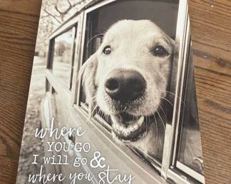 Golden Retriever "Where You Go, I Will Go" Memorial Canvas Print