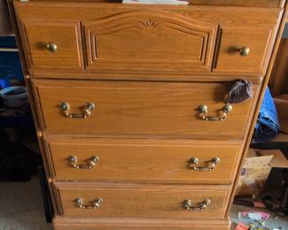 Mid-Century Modern Oak Dresser