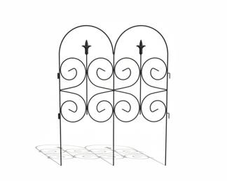 Wrought Iron Decorative Garden Trellis Set