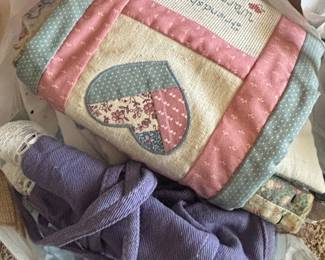 Crafting Supplies Lot with Lace, Ribbons, Paint brushes and Sewing Notions