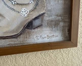 Pam Britton "Cowgirl Boots and Hat" Print