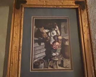 Pair of Western-Themed Framed Prints