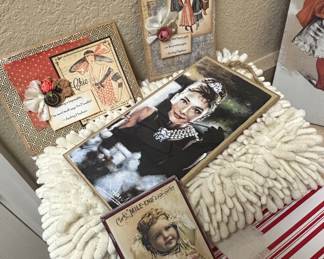 Audrey Hepburn and Vintage Advertisement Art Prints Collection