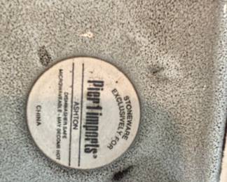 Pier 1 Imports "Ashton" Stoneware Dinnerware Set with Handcrafted Ceramic Pieces