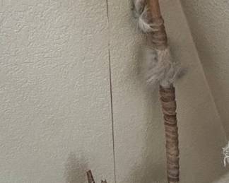 Native American Style Decorative Set with Bow, Arrows, Teepee, and Cross