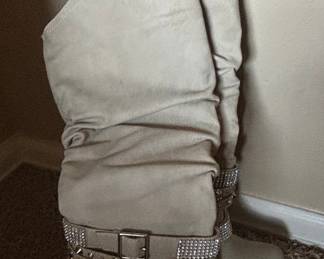 Women's Fashion Boots with Studs and Buckles