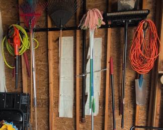 Assorted Garage and Yard Tools