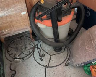 Wrought Iron Plant Stand Set