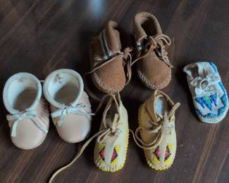 Collection of Native American Inspired Baby Moccasins