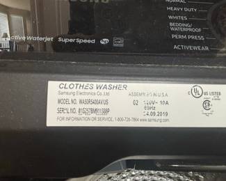 Samsung Washer and Dryer Set