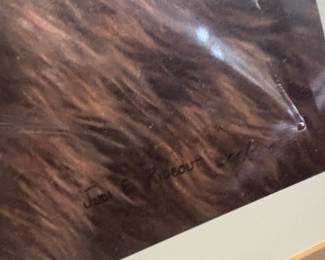 Grizzly Bear Portrait Print by James E. Risedorf