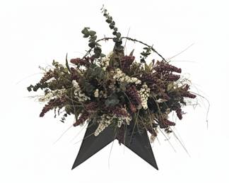 Primitive Star Floral Arrangement with Eucalyptus and Berries