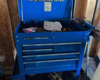 U.S. General 30" 5-Drawer Mechanic's Cart