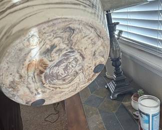 Large Marbled Ceramic Planter Pot