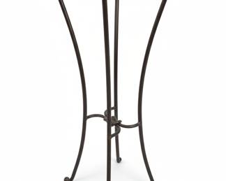 Pier 1 Imports "Knot" Wrought Iron and Glass Top Accent Table